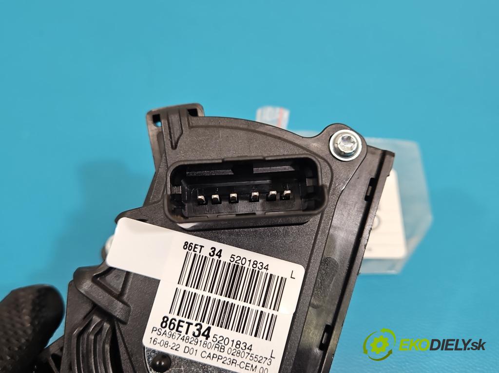 Peugeot 3008 II 2016-2023 1.5 hdi 131 HP automatic 96 kW 1499 cm3 5- pedal plyn potenciometr: 9674829180