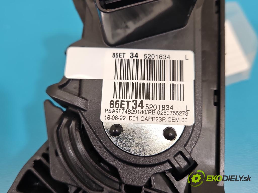 Peugeot 3008 II 2016-2023 1.5 hdi 131 HP automatic 96 kW 1499 cm3 5- pedal plyn potenciometr: 9674829180