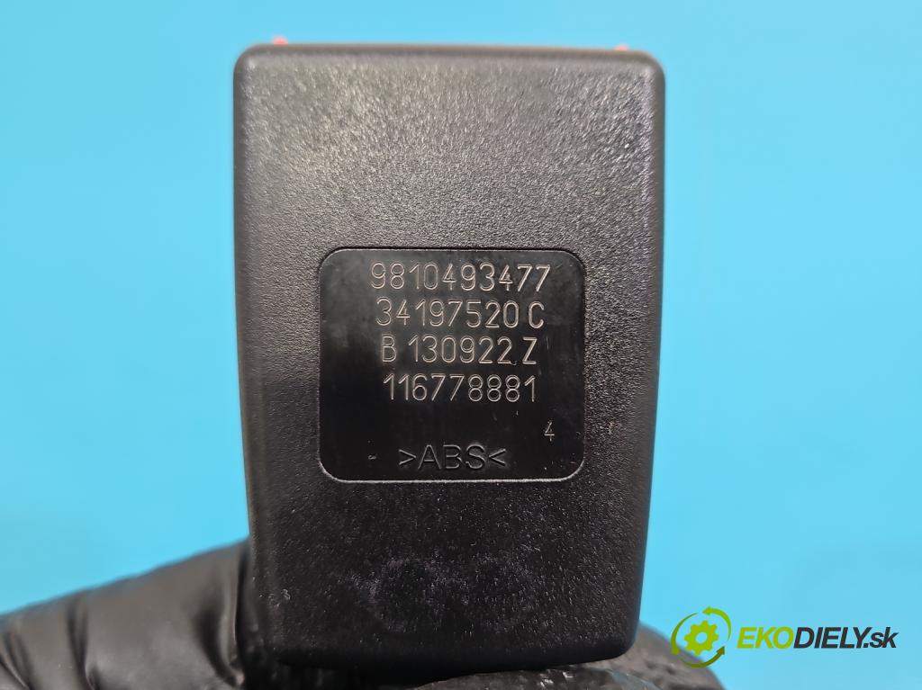 Peugeot 3008 II 2016-2023 1.5 hdi 131 HP automatic 96 kW 1499 cm3 5- pas bezpečnosť: zadné ľavý 9810493477