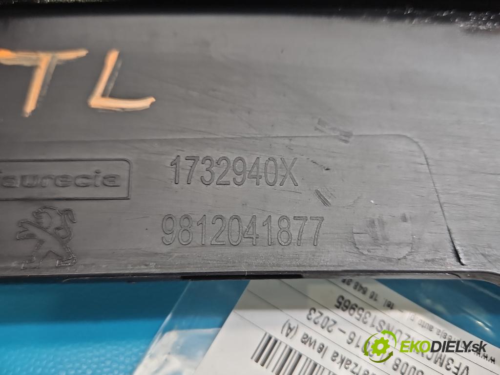 Peugeot 3008 II 2016-2023 1.5 hdi 131 HP automatic 96 kW 1499 cm3 5- blenda mriežka: nárazník ľavé 9812041877