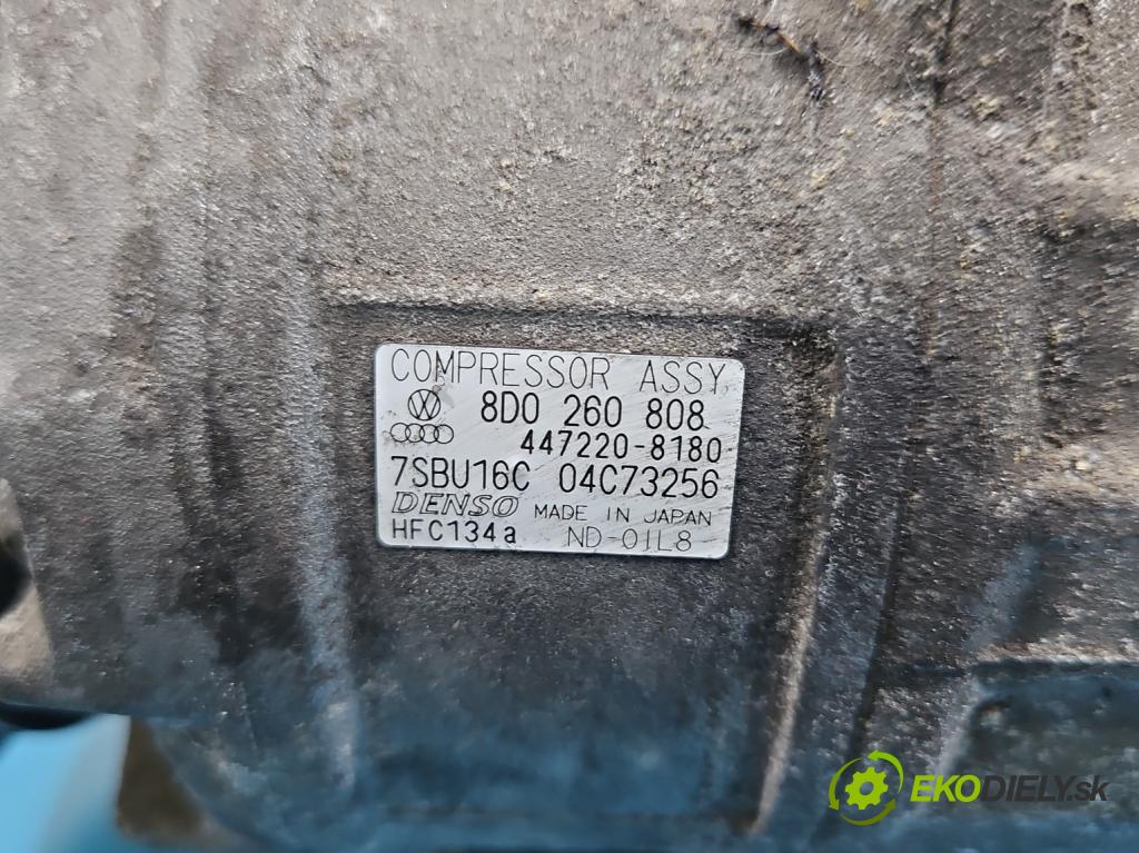 Vw Passat B5 1995-2005 1.8 T 150 hp manual 110 kW 1781 cm3 4- Kompresor: klíma 8D0260808 (Kompresor klimatizace)