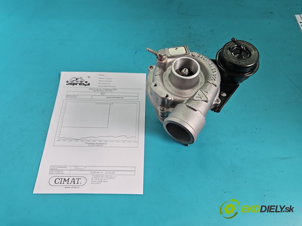 Vw Passat B5 1995-2005 1.8 T 150 HP manual 110 kW 1781 cm3 4- turbodúchadlo, turbo repasovaná K03-029