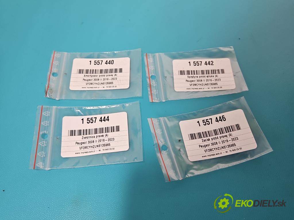 Peugeot 3008 II 2016-2023 1.5 hdi 131 HP automatic 96 kW 1499 cm3 5- tlmič predné pravý 9819718680 (Kľučka dverí ostatné)