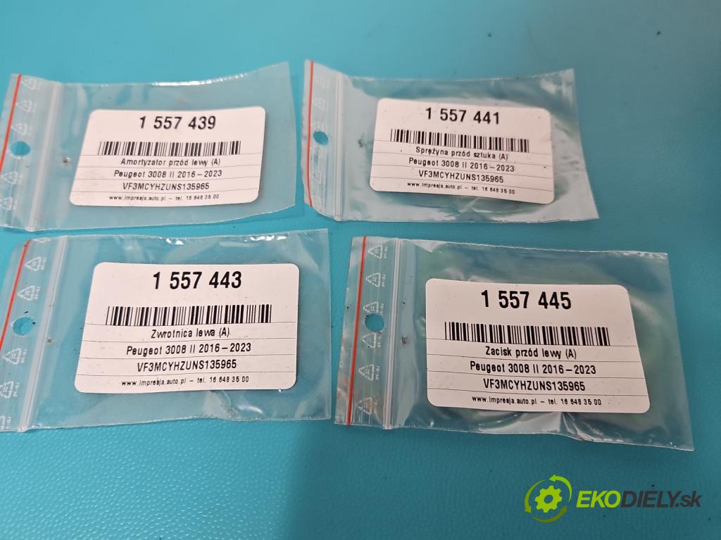 Peugeot 3008 II 2016-2023 1.5 hdi 131 hp automatic 96 kW 1499 cm3 5- brzdič přední levý  (Klika dveří ostatní)