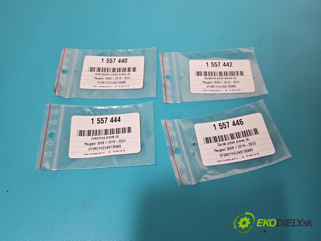 Peugeot 3008 II 2016-2023 1.5 hdi 131 hp automatic 96 kW 1499 cm3 5- brzdič přední pravý  (Klika dveří ostatní)