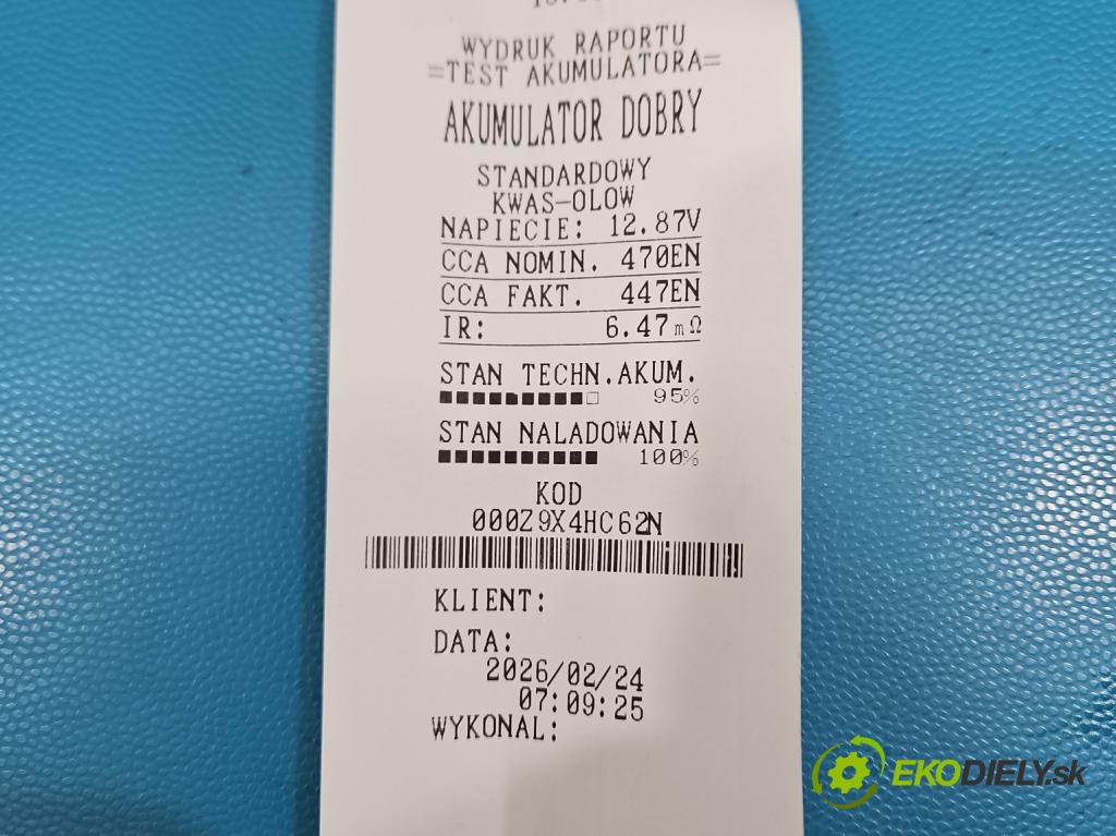 Toyota Corolla E12 2001-2009 1.6 vvti 110 hp manual 81 kW 1598 cm3 5- Akumulator automobilový