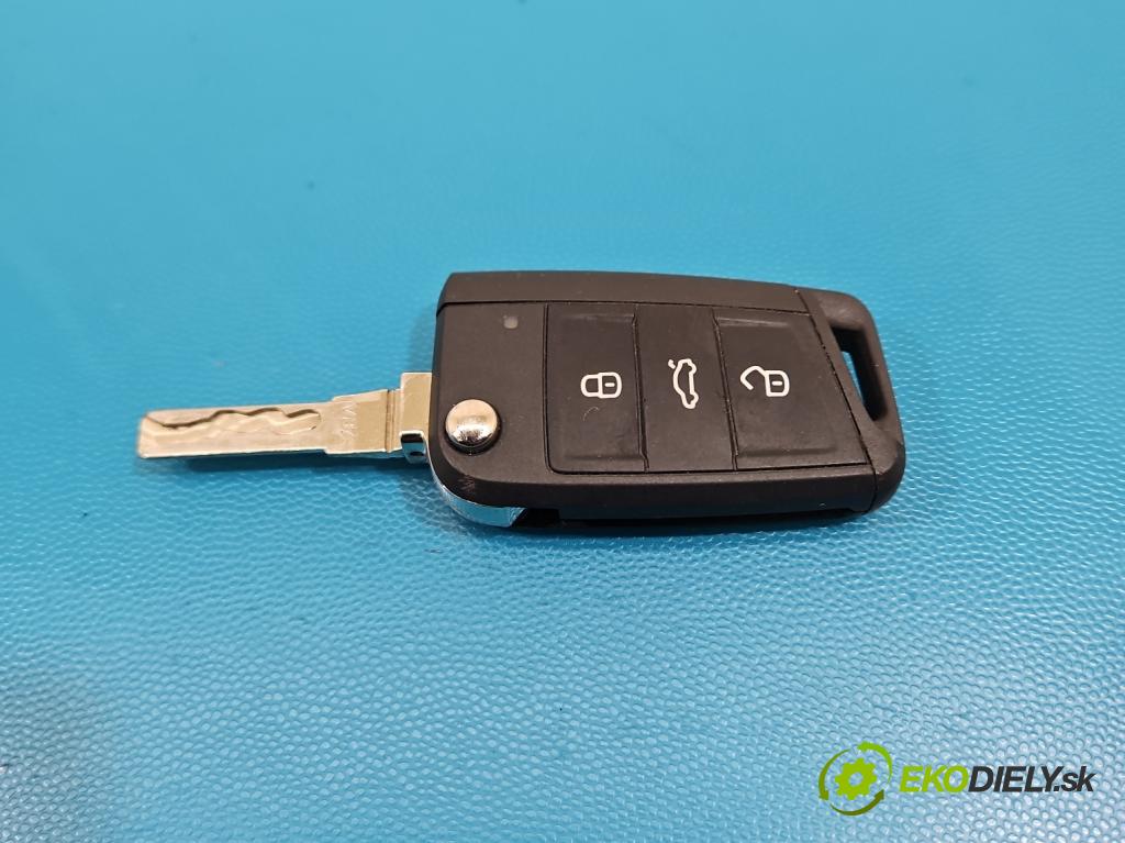 Skoda Octavia III 2013- 2.0 TSI 190 HP automatic 140 kW 1984 cm3 5- rukoväť predné ľavé mimo: 5L0837885B (Kľučka dverí vonkajšia predná ľavá)