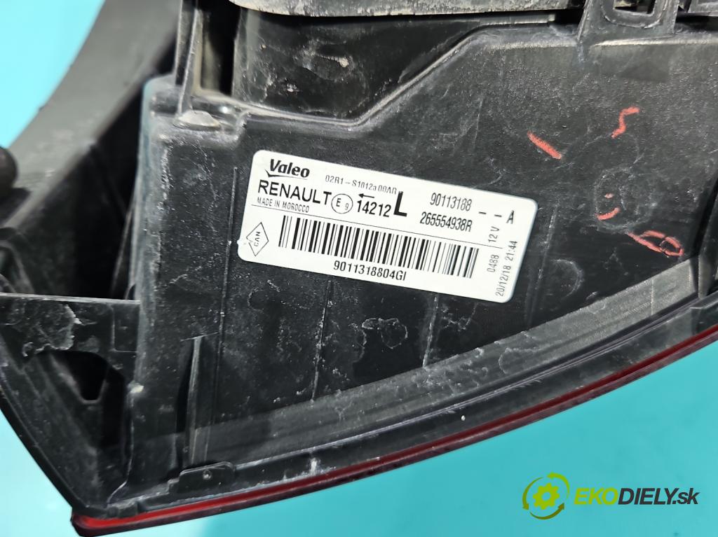 Dacia Sandero II 2012-2020 1.0 12V 73 HP manual 54 kW 999 cm3 5- svetlo / reflektor zadné ľavé 265554938R (Kľučka dverí ostatné)