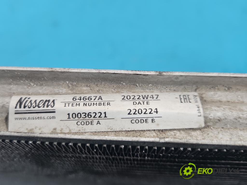 Toyota Avensis II T25 2003-2008 2.0 vvti 147 HP manual 108 kW 1998 cm3 5- chladič voda: (Chladič vody)