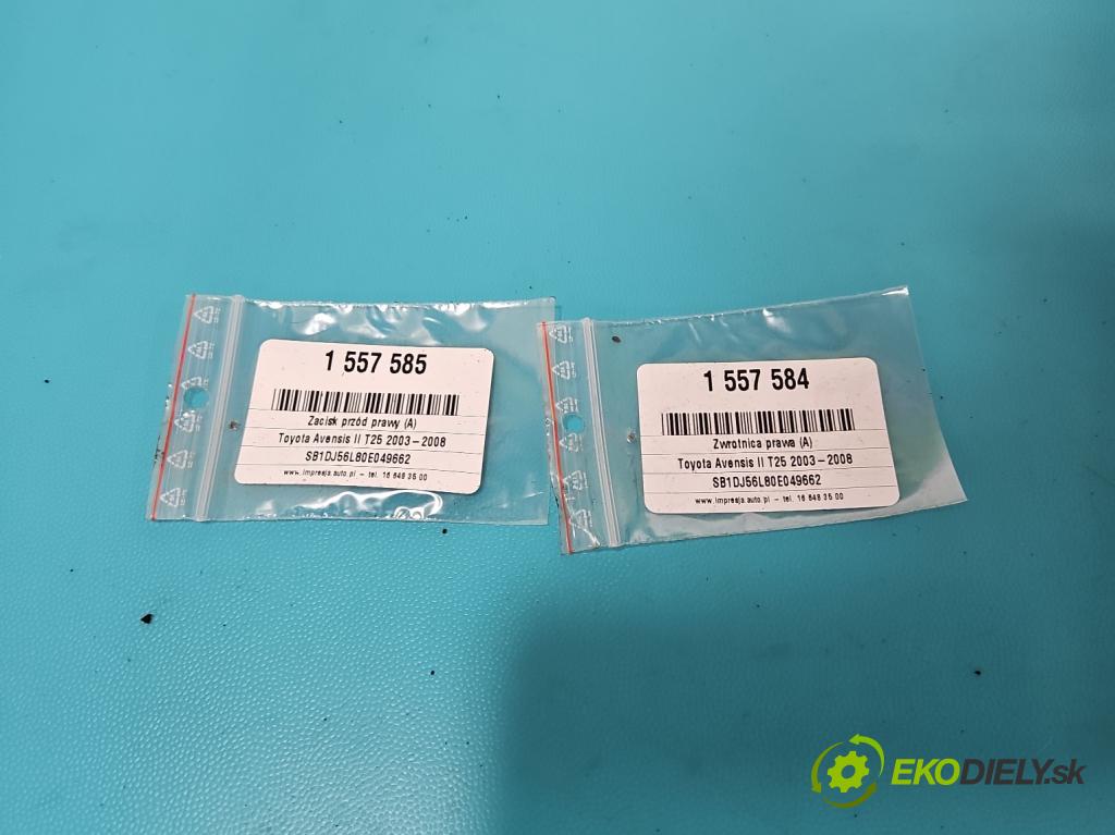 Toyota Avensis II T25 2003-2008 2.0 vvti 147 hp manual 108 kW 1998 cm3 5- náboj pravé  (Náboj kola)