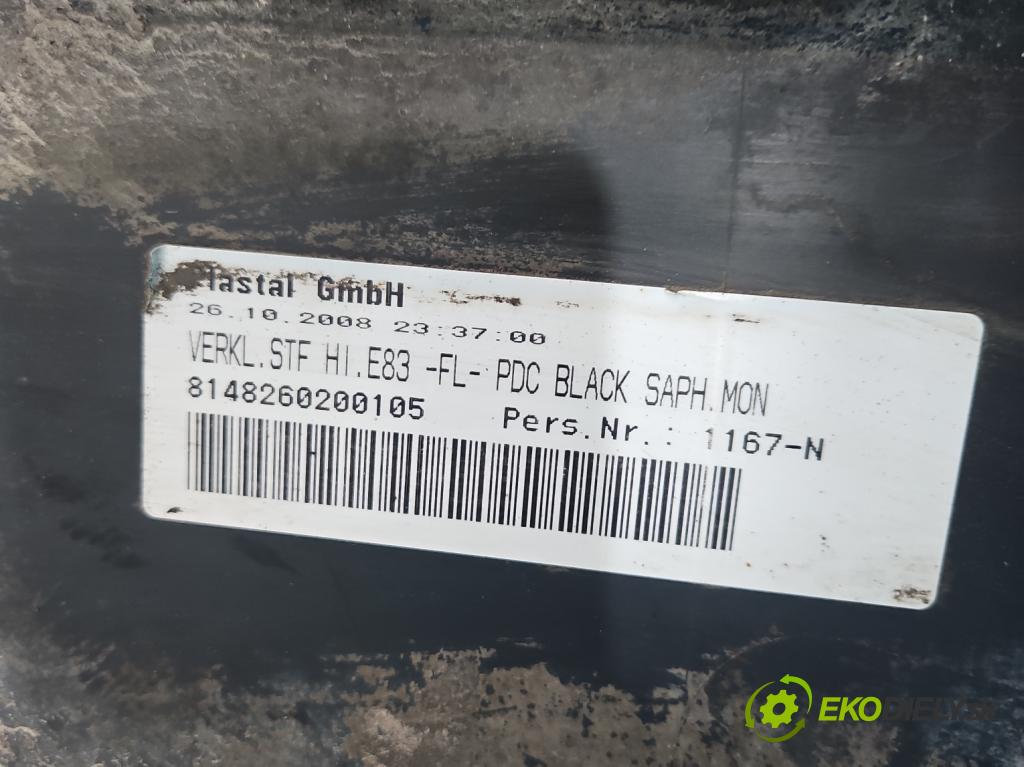 Bmw X3 E83 2003-2010 2.0d 177 hp manual 130 kW 1995 cm3 5- nárazník zadní  (Klika dveří ostatní)