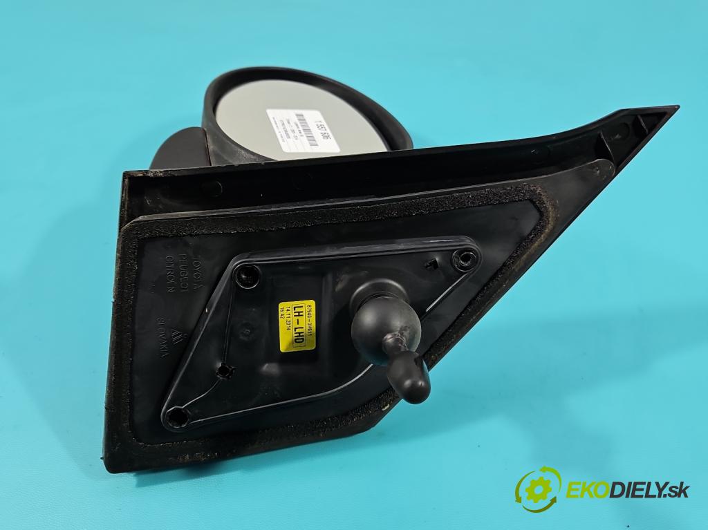 Citroen C1 I 2005-2014 1.0 12V 68 hp automatic 50 kW 998 cm3 5- zpětné zrcátko levé  (Klika dveří ostatní)