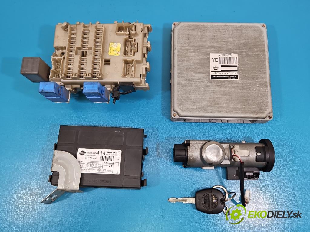 Nissan Almera N16 2000-2006 1.5 16V 90 HP manual 66 kW 1498 cm3 5- riadiaca jednotka motora MEC20-605