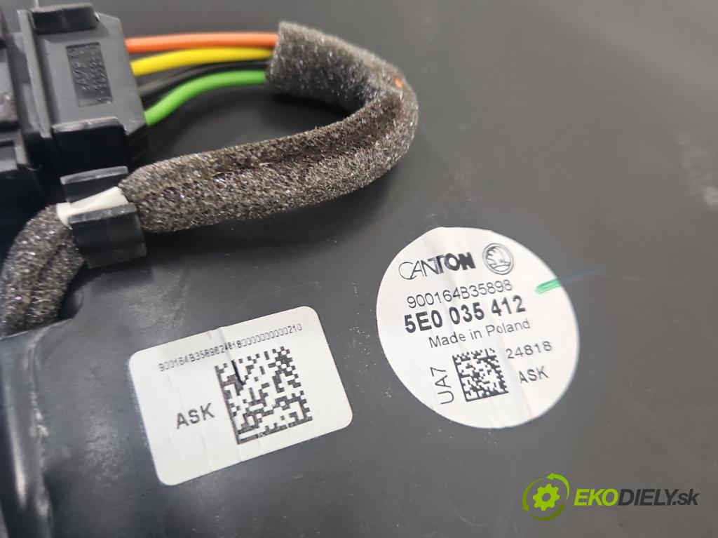 Skoda Octavia III 2013- 2.0 TSI 190 HP automatic 140 kW 1984 cm3 5- Subwoofer: 5E0035412 (Audio zariadenie)