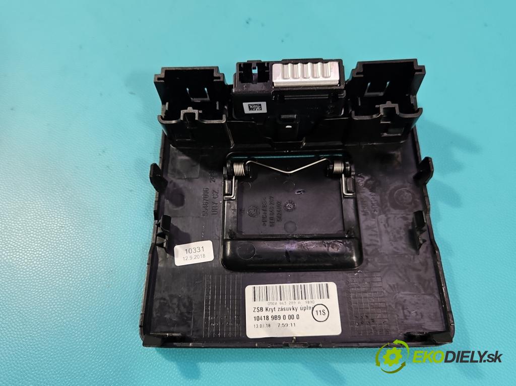 Skoda Octavia III 2013- 2.0 TSI 190 HP automatic 140 kW 1984 cm3 5- zásuvka USB 5E0863289A