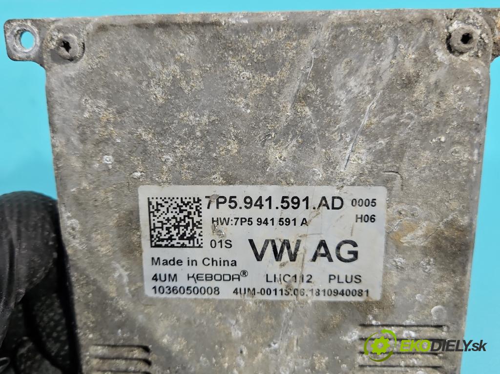 Skoda Octavia III 2013- 2.0 TSI 190 HP automatic 140 kW 1984 cm3 5- modul lampy: 7P5941591AD