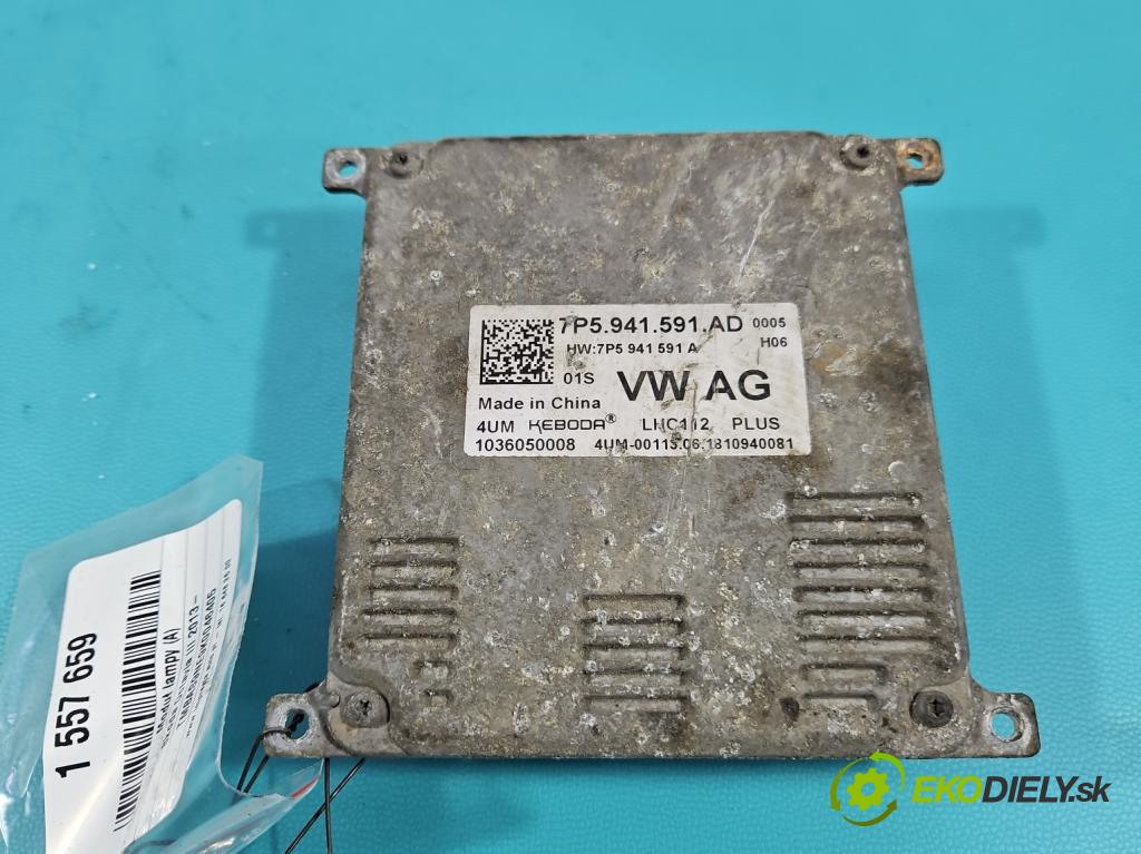 Skoda Octavia III 2013- 2.0 TSI 190 HP automatic 140 kW 1984 cm3 5- modul lampy: 7P5941591AD