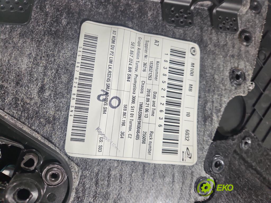 Skoda Octavia III 2013- 2.0 TSI 190 HP automatic 140 kW 1984 cm3 5- sedačke: komplet