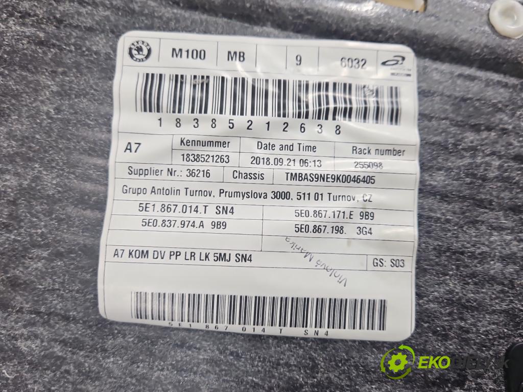 Skoda Octavia III 2013- 2.0 TSI 190 HP automatic 140 kW 1984 cm3 5- sedačke: komplet