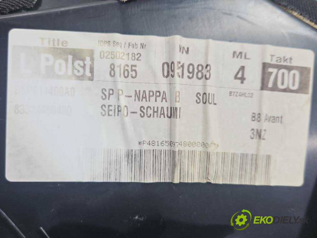 Audi A4 B8 2007-2015 2.0 tdi 143 hp manual 105 kW 1968 cm3 5- sedačke: komplet