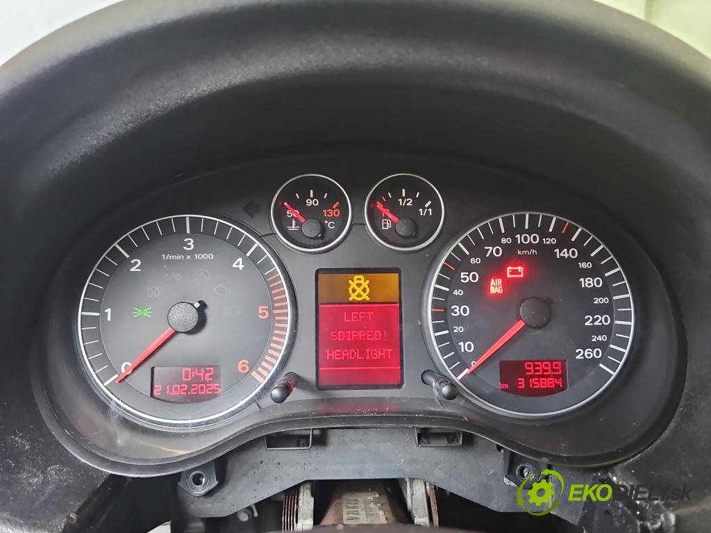 Audi A3 8P 2003-2012 2.0 tdi 140 HP manual 103 kW 1968 cm3 3- prístrojovka/ budíky 8P0920930C (Prístrojová doska)