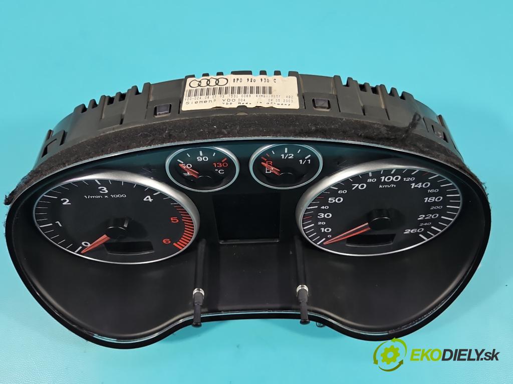 Audi A3 8P 2003-2012 2.0 tdi 140 HP manual 103 kW 1968 cm3 3- prístrojovka/ budíky 8P0920930C (Prístrojová doska)