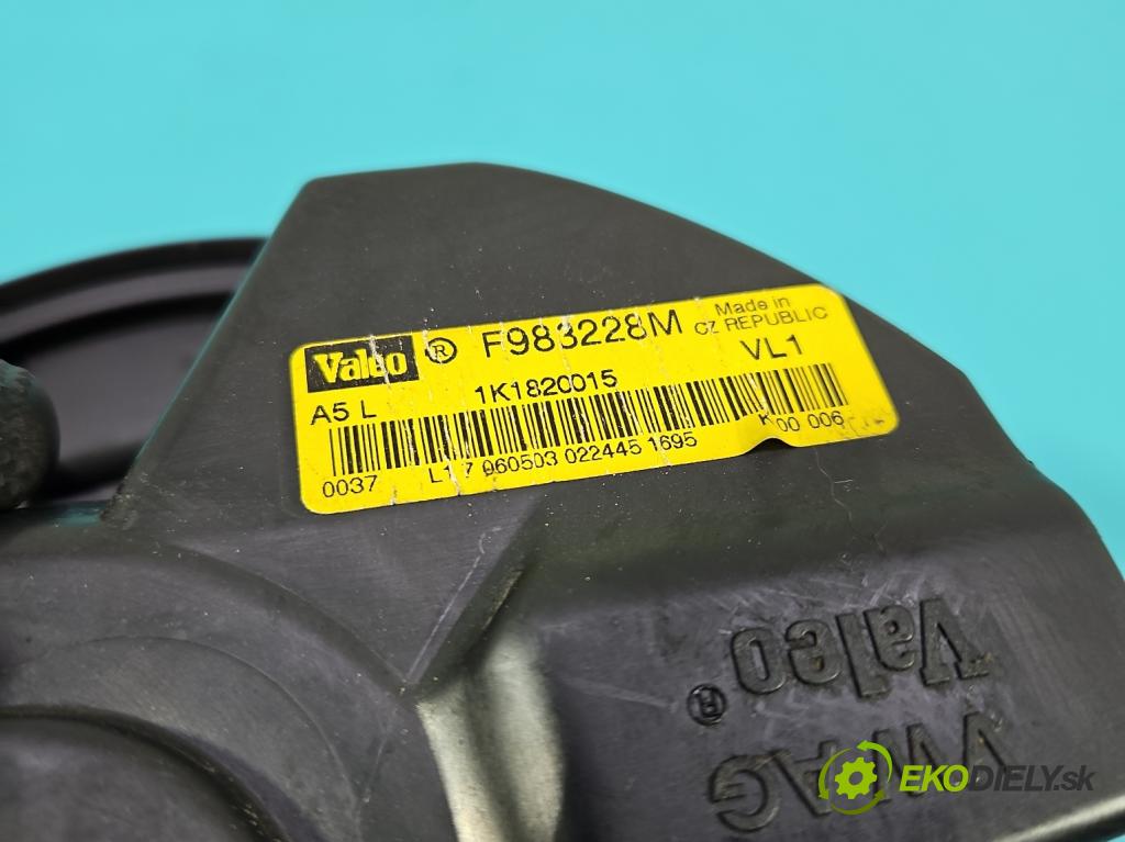 Audi A3 8P 2003-2012 2.0 tdi 140 HP manual 103 kW 1968 cm3 3- ventilátor vzduchu 1K1820015