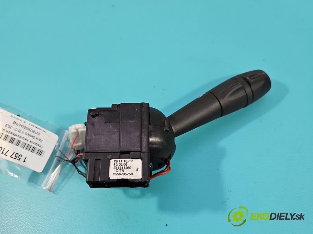 Dacia Sandero II 2012-2020 1.0 12V 73 hp manual 54 kW 999 cm3 5- Přepínač blinkry: 255679575R (Páčky pod volantem)