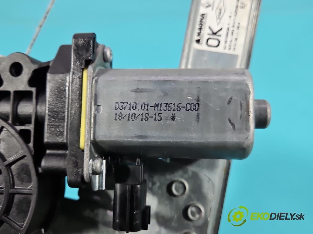 Dacia Sandero II 2012-2020 1.0 12V 73 HP manual 54 kW 999 cm3 5- mechanizmus okna predné pravý 807209299R