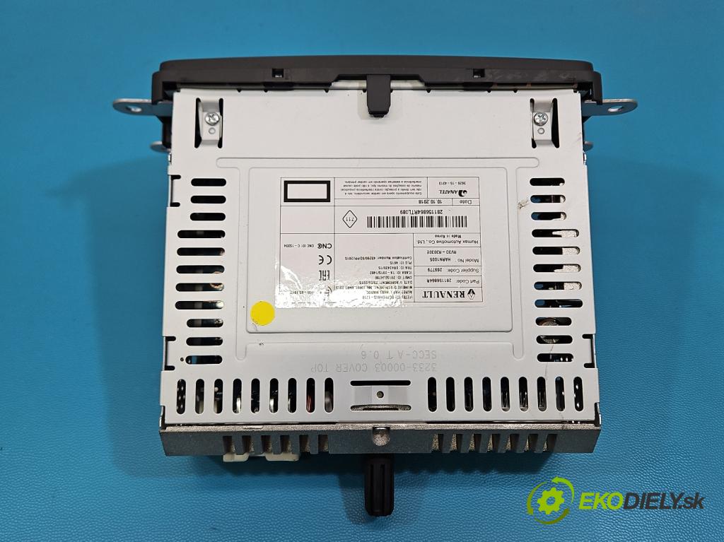 Dacia Sandero II 2012-2020 1.0 12V 73 HP manual 54 kW 999 cm3 5- Radio originál 281156864R