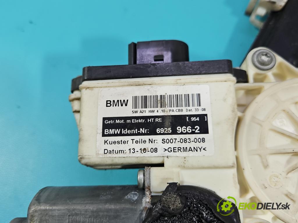 Bmw X3 E83 2003-2010 2.0d 177 HP manual 130 kW 1995 cm3 5- mechanizmus okna zadné pravý 6925966