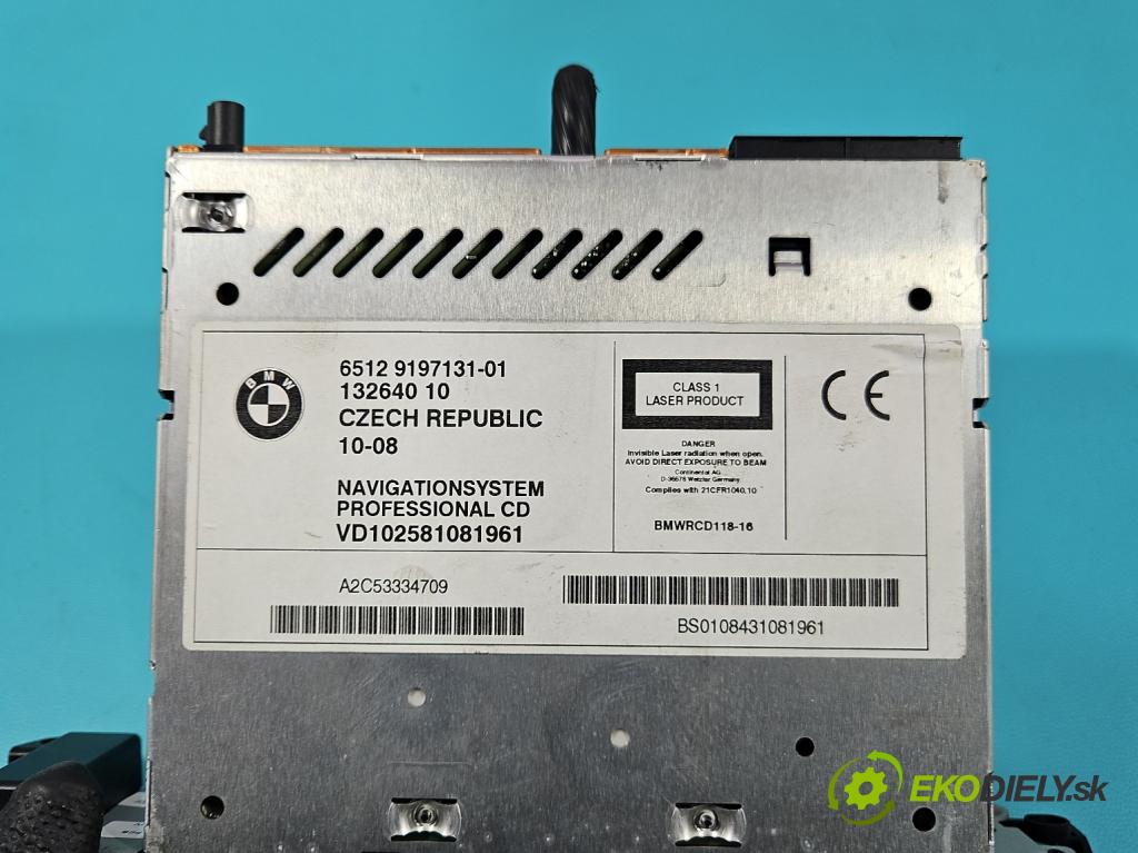 Bmw X3 E83 2003-2010 2.0d 177 HP manual 130 kW 1995 cm3 5- Radio originál 9197131-01