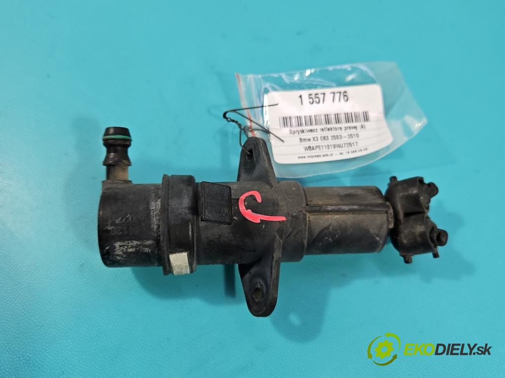 Bmw X3 E83 2003-2010 2.0d 177 hp manual 130 kW 1995 cm3 5- ostřikovač reflektor: pravý 7001949-09