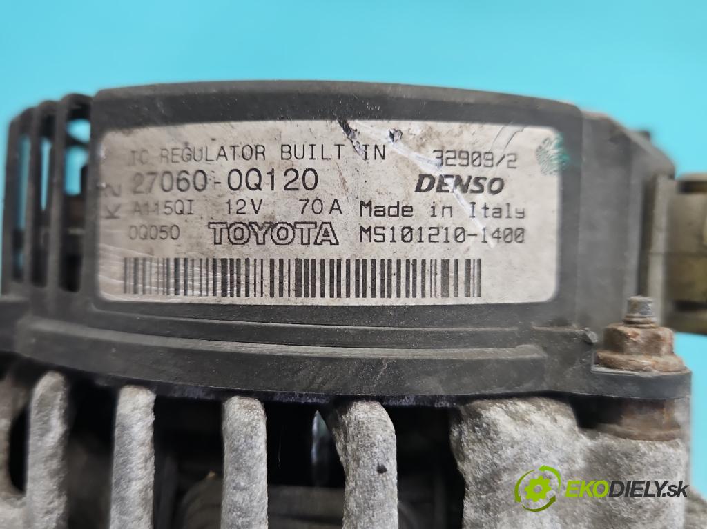 Citroen C1 I 2005-2014 1.0 12V 68 hp automatic 50 kW 998 cm3 5- Alternator 27060-0Q120 (Alternátor)