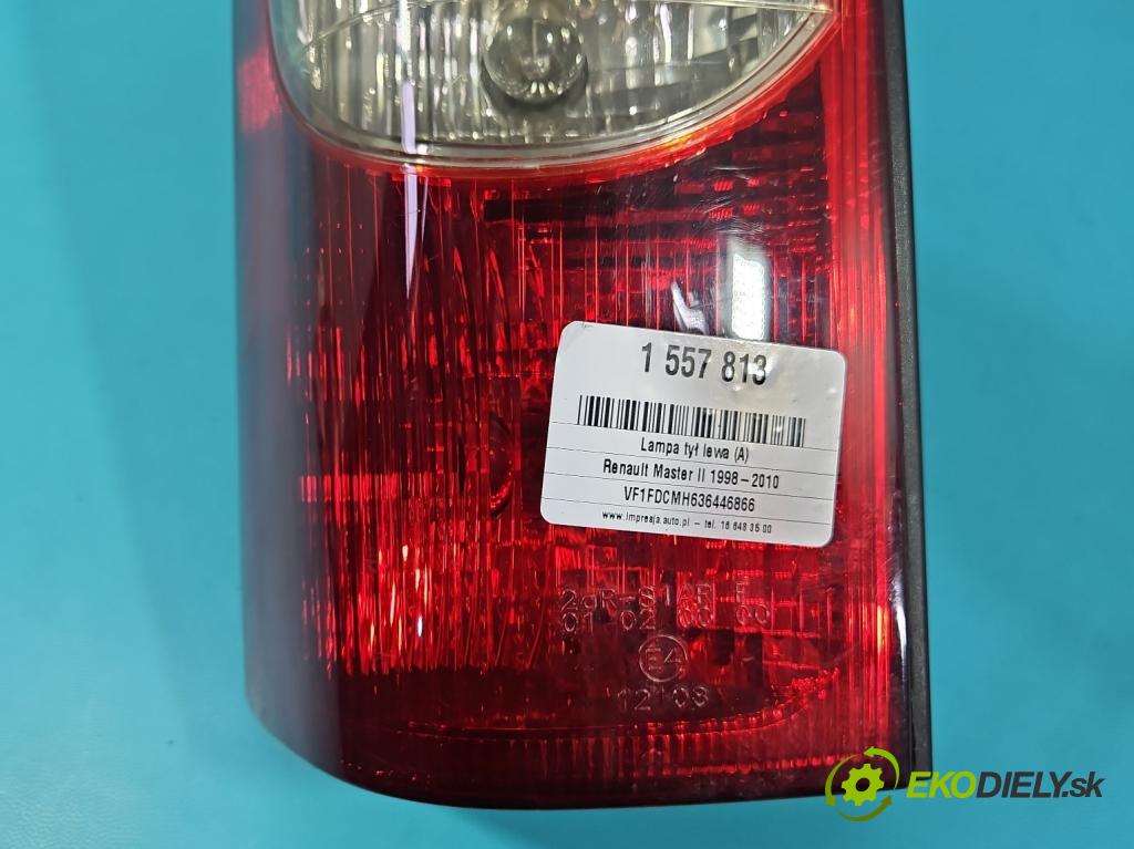 Renault Master II 1998-2010 2.5 dci 114 HP manual 84 kW 2463 cm3 5- svetlo / reflektor zadné ľavé  (Kľučka dverí ostatné)