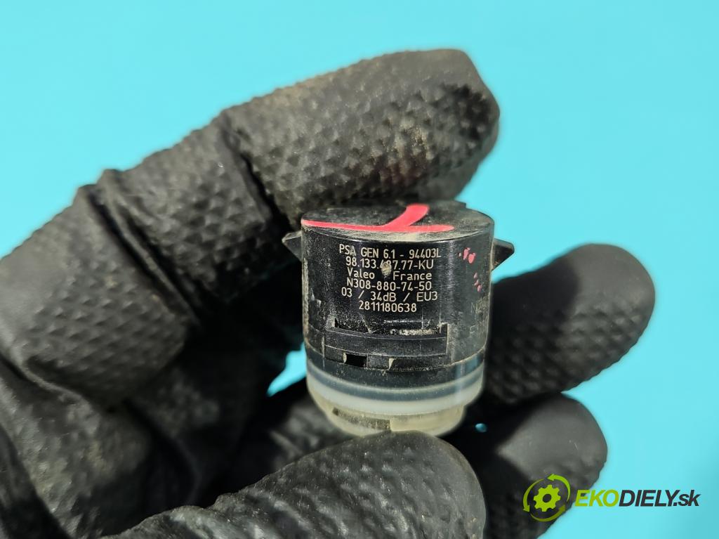 Peugeot 508 II 2018- 1.6 224 hp automatic 165 kW 1598 cm3 5- snímač parkování 9813348777KU