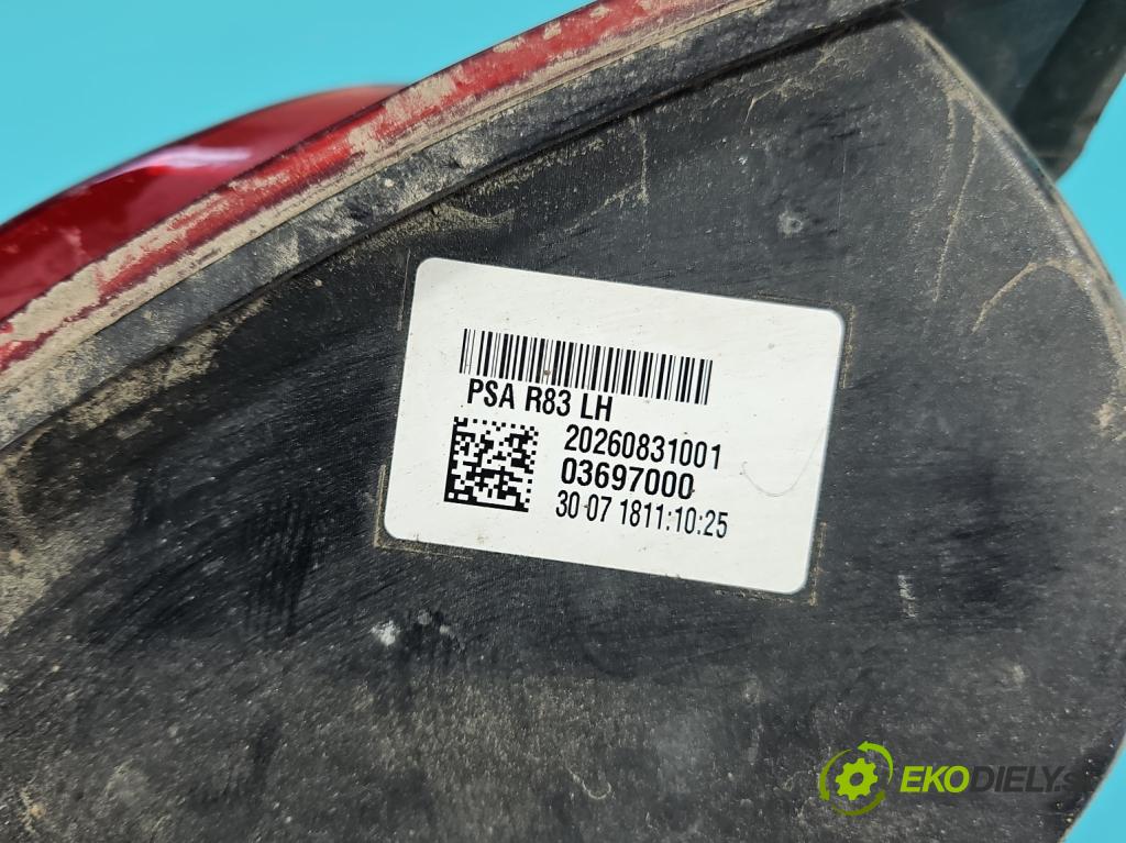 Peugeot 508 II 2018- 1.6 224 hp automatic 165 kW 1598 cm3 5- světlo zadní levé nárazníku 20260831001