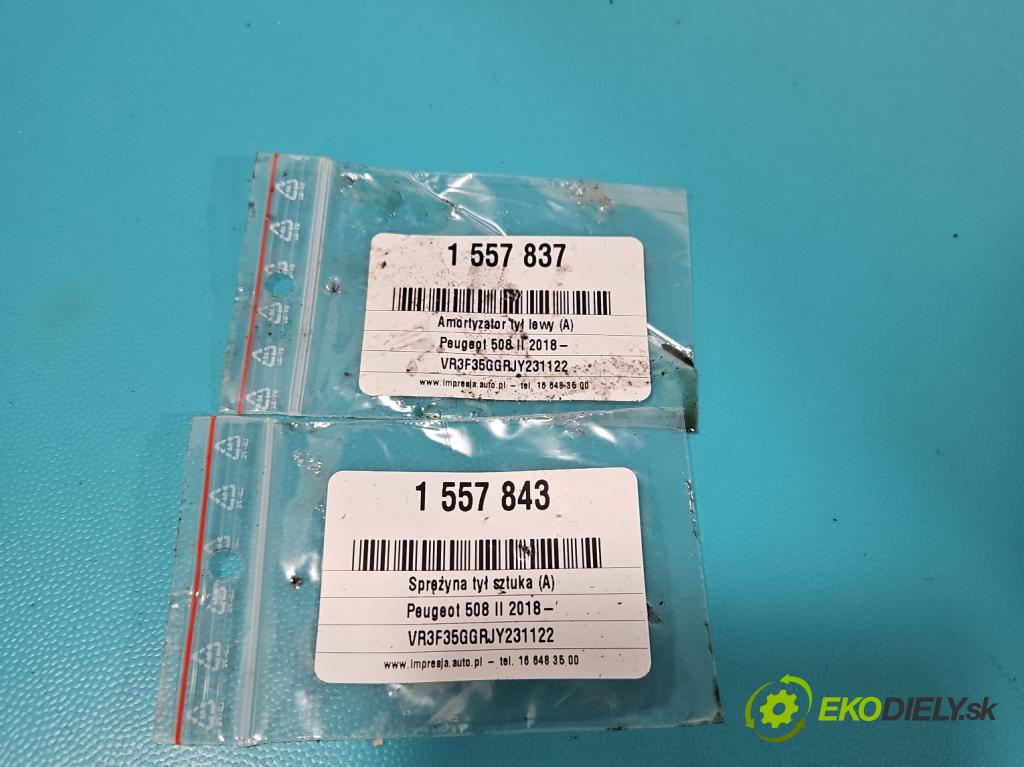 Peugeot 508 II 2018- 1.6 224hp automatic 165 kW 1598 cm3 5- tlmič zadné ľavý 9830038280 (Kľučka dverí ostatné)