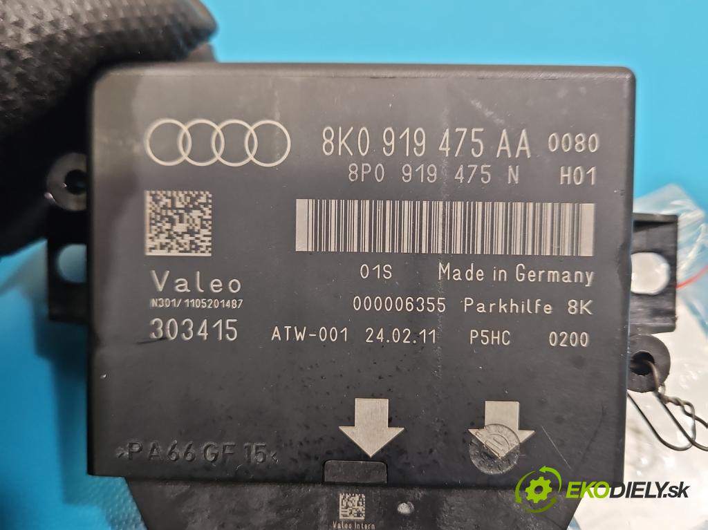 Audi A4 B8 2007-2015 2.0 tdi 143 HP manual 105 kW 1968 cm3 5- riadiaca jednotka parkovaní: 8K0919475AA