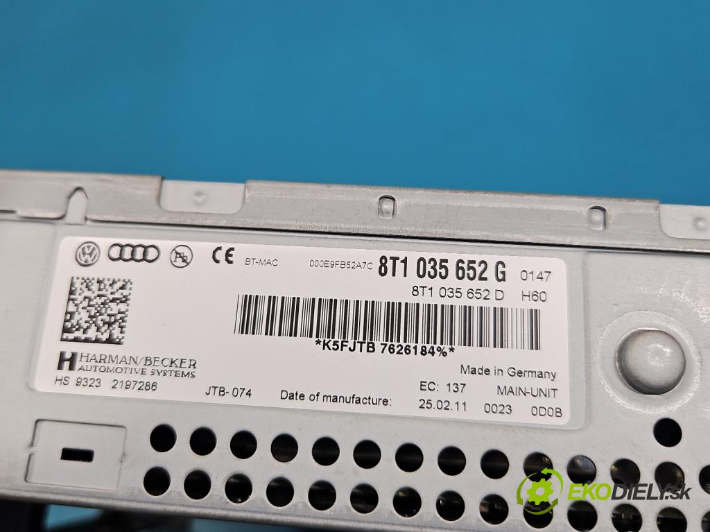 Audi A4 B8 2007-2015 2.0 tdi 143 HP manual 105 kW 1968 cm3 5- Navigácia: čítačka 8T1035652G