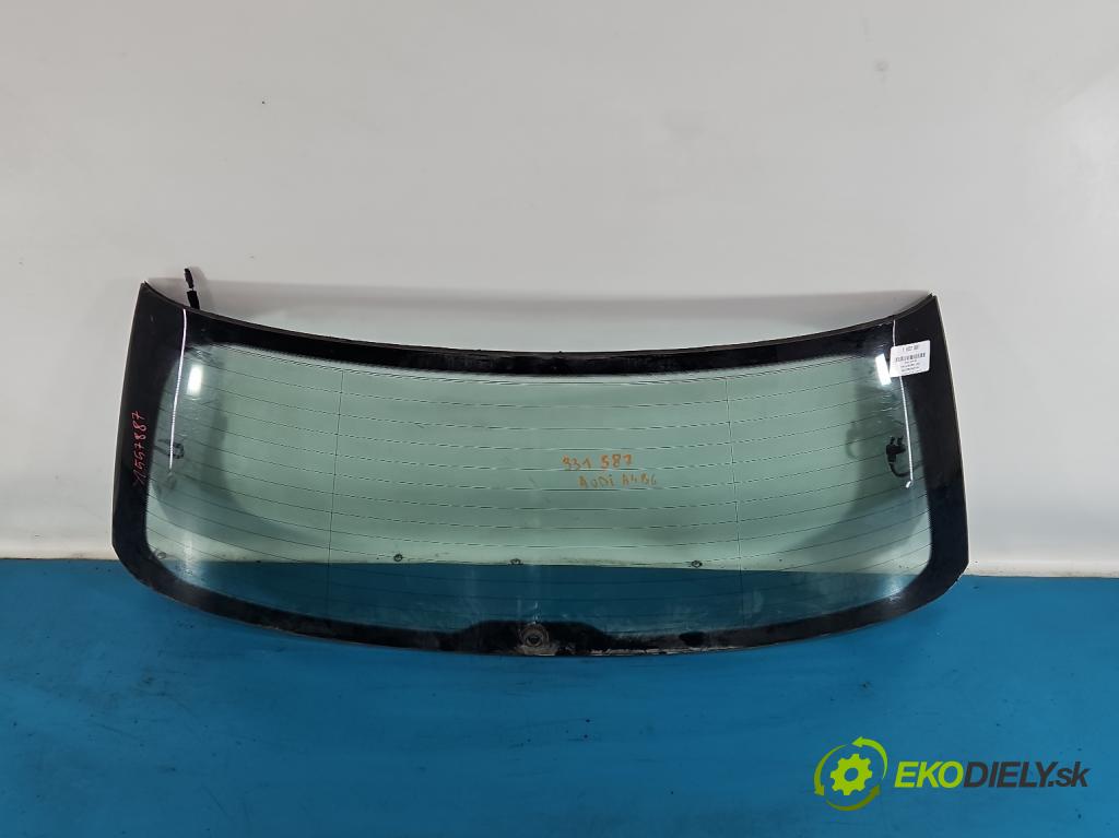 Audi A4 B6 2000-2004 1.9 tdi 116 HP manual 85 kW 1896 cm3 5- sklo zadná  (Sklo zadné)