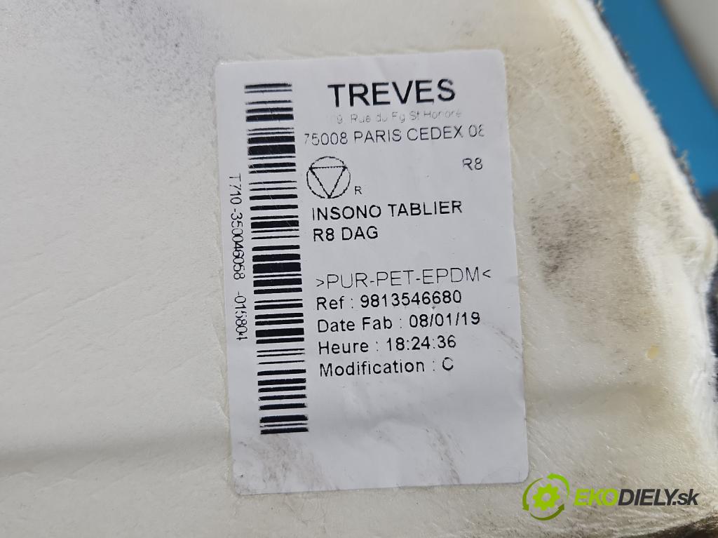 Peugeot 508 II 2018- 1.6 224hp automatic 165 kW 1598 cm3 5- Zvuková izolácia ostatné 9813546680