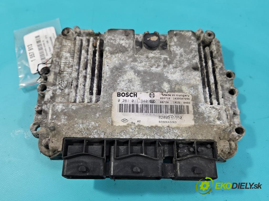 Renault Master II 1998-2010 2.5 dci 114 HP manual 84 kW 2463 cm3 5- riadiaca jednotka motora 0281011940