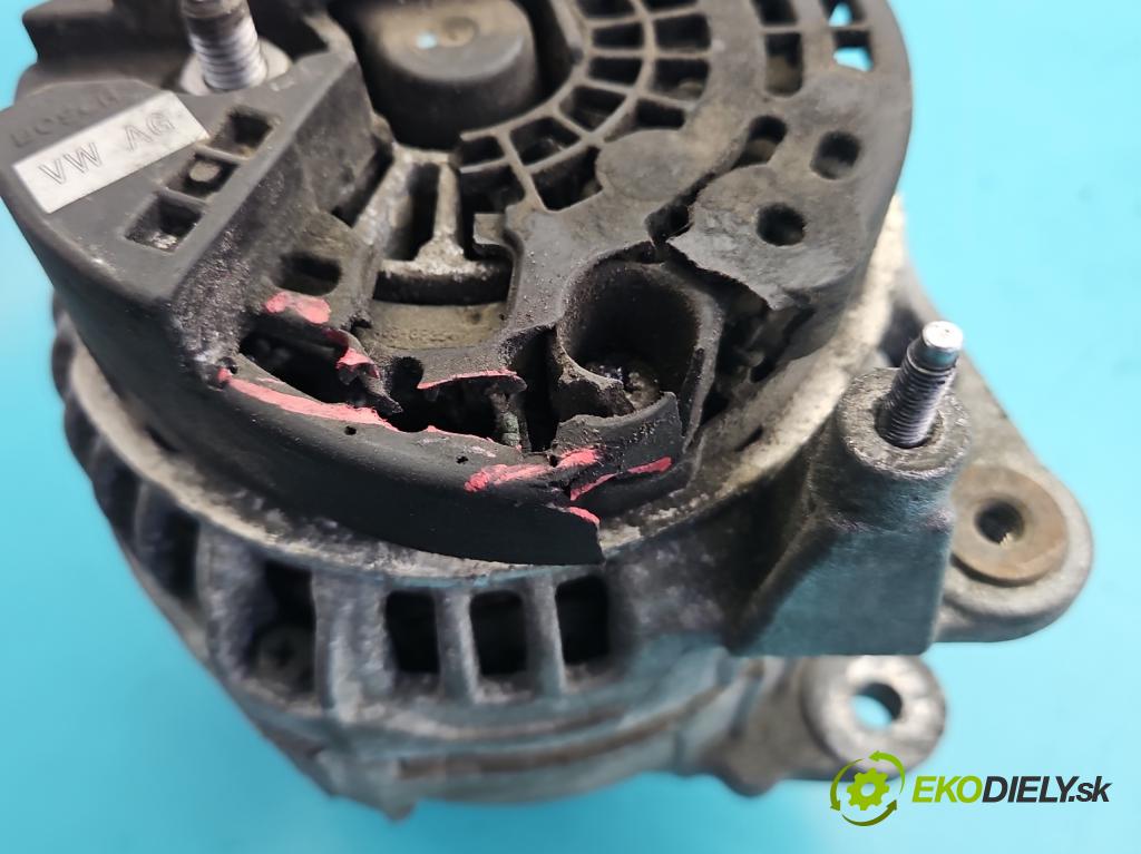 Audi A3 8P 2003-2012 2.0 tdi 140 HP manual 103 kW 1968 cm3 3- Alternator 06F903023F (Alternátor)