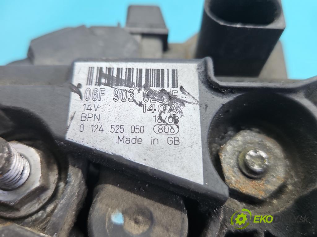 Audi A3 8P 2003-2012 2.0 tdi 140 HP manual 103 kW 1968 cm3 3- Alternator 06F903023F (Alternátor)