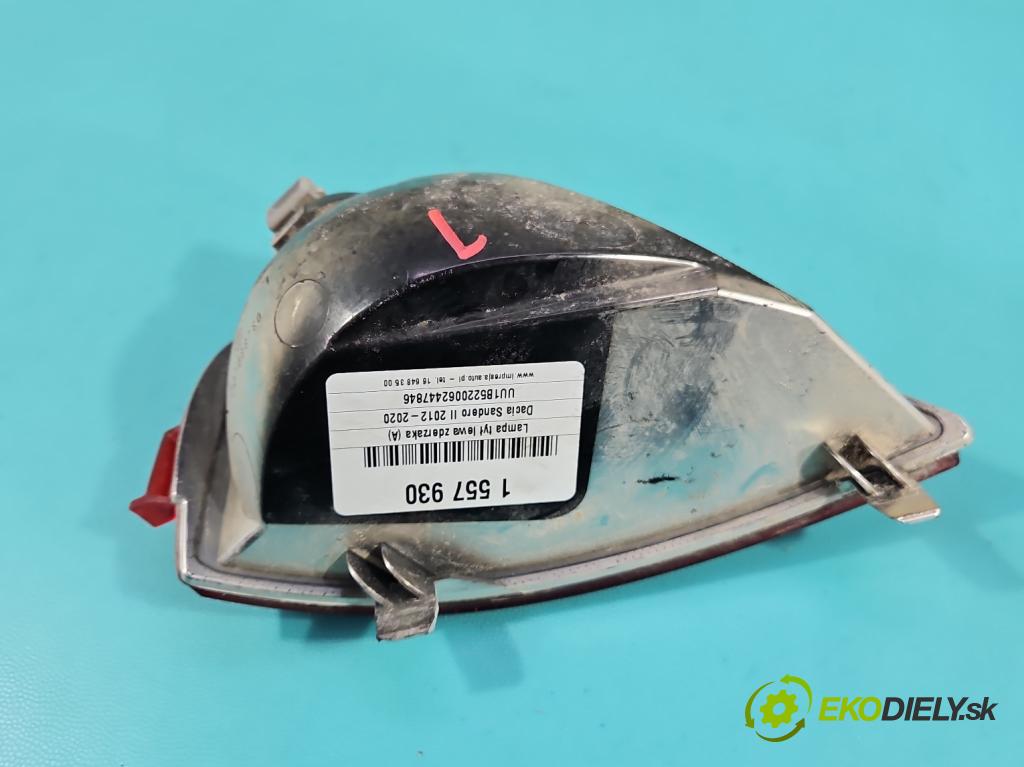 Dacia Sandero II 2012-2020 1.0 12V 73 HP manual 54 kW 999 cm3 5- svetlo / reflektor zadné ľavé nárazník 0338900