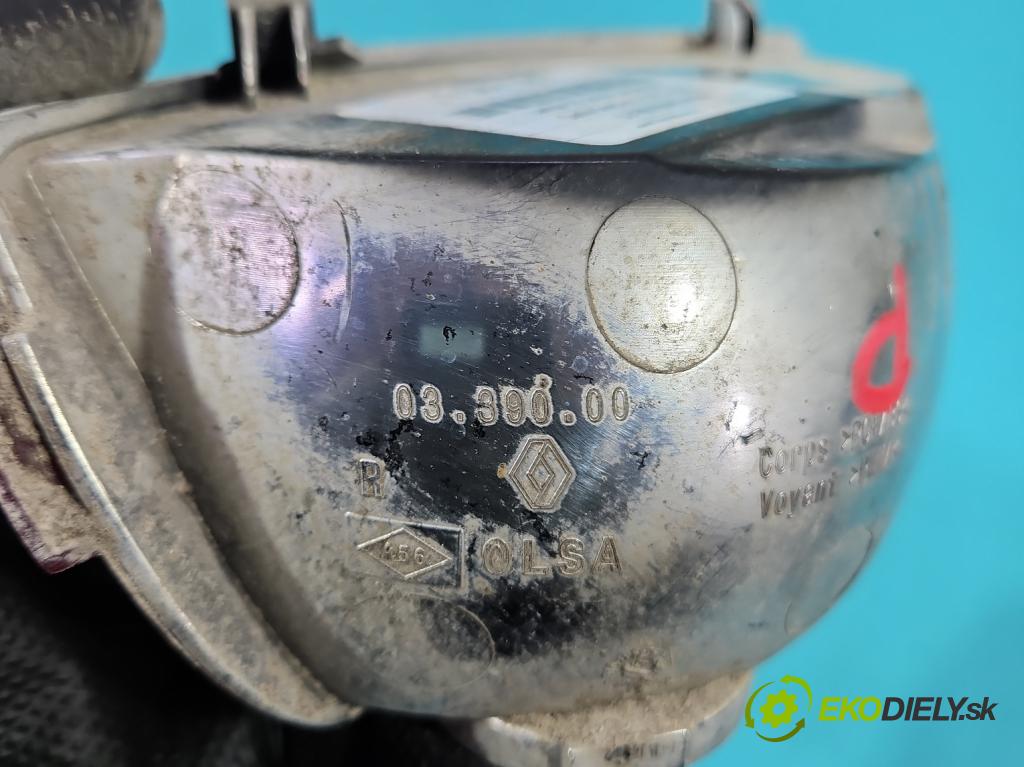 Dacia Sandero II 2012-2020 1.0 12V 73 HP manual 54 kW 999 cm3 5- svetlo / reflektor zadné pravé nárazník 0339000