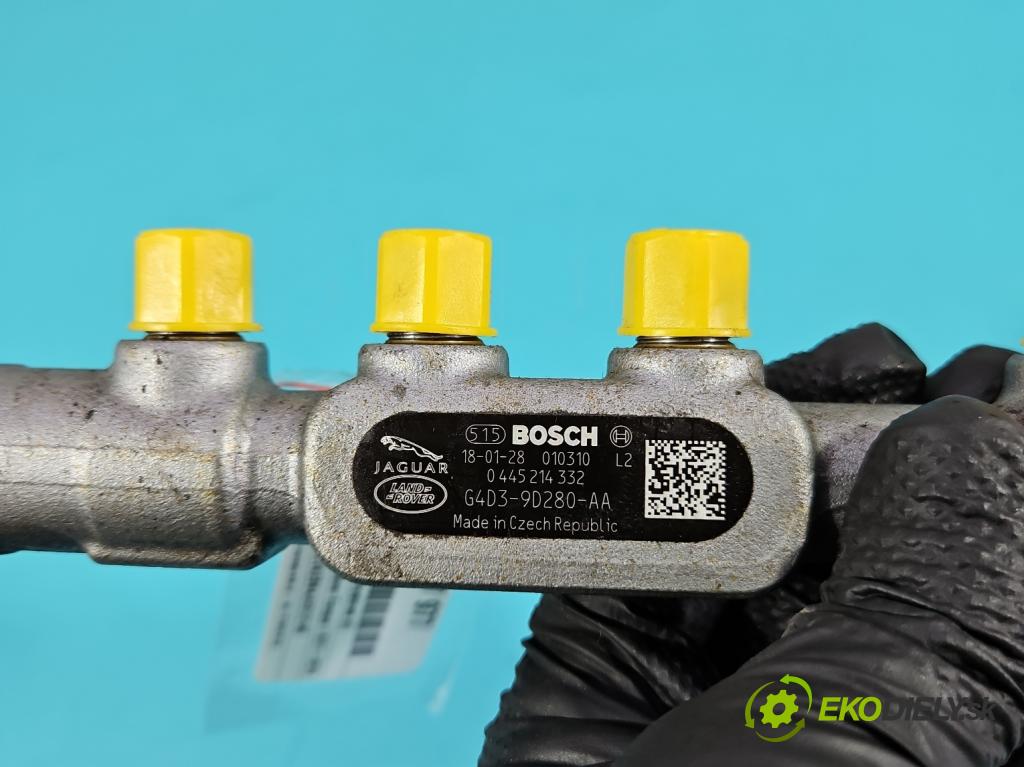 Land rover Range Rover Evoque I 2011-2018 2.0 td 150 hp automatic 110 kW 1999 cm3 5- lišta vstřikovací 0445214332 (Vstřikovací lišta)