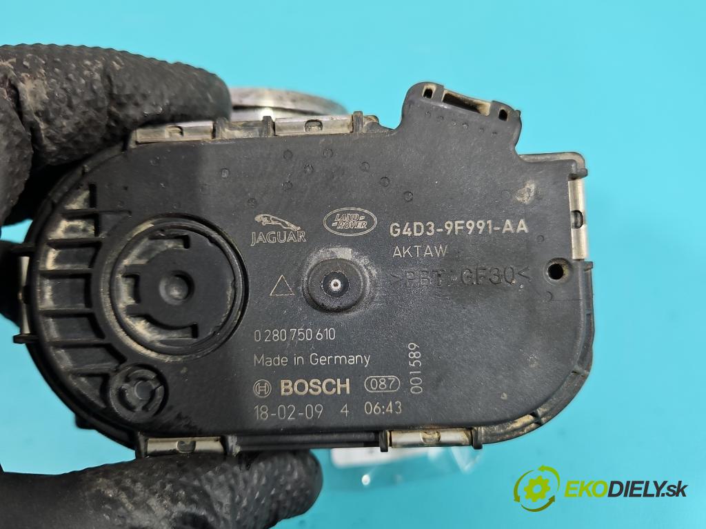 Land rover Range Rover Evoque I 2011-2018 2.0 td 150 hp automatic 110 kW 1999 cm3 5- škrticí klapka G4D3-9F991-AA (Škrticí klapka)