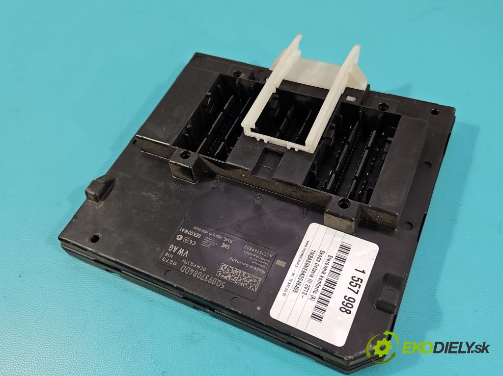 Skoda Octavia III 2013- 2.0 TSI DKZA: 190 HP automatic 140 kW 1984 cm3 5- riadiaca jednotka komfortu 5Q0937084DD